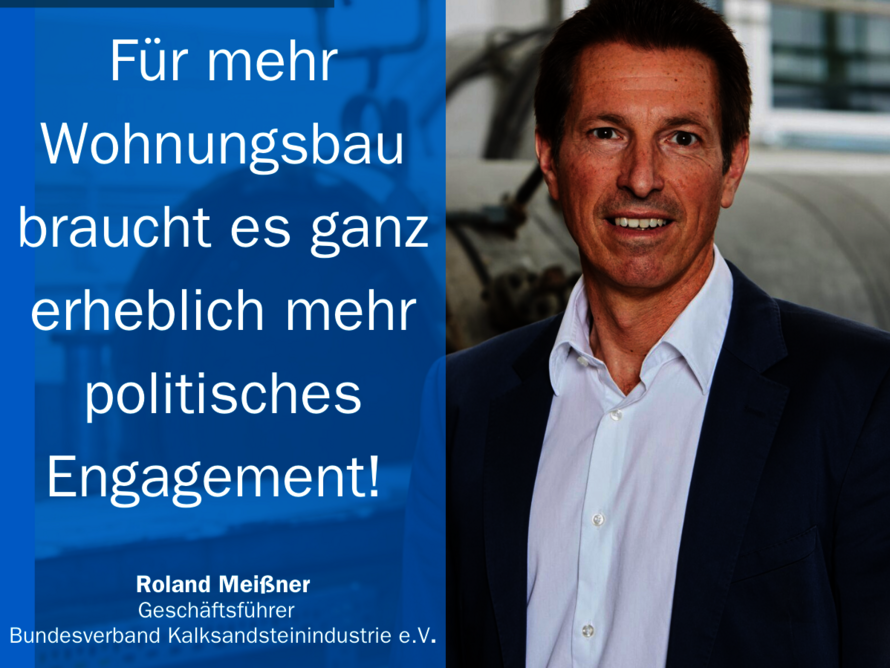 Statement von Roland Meißner zu mehr politischem Engagement für den Wohnungsbau und verlässliche Rahmenbedingungen