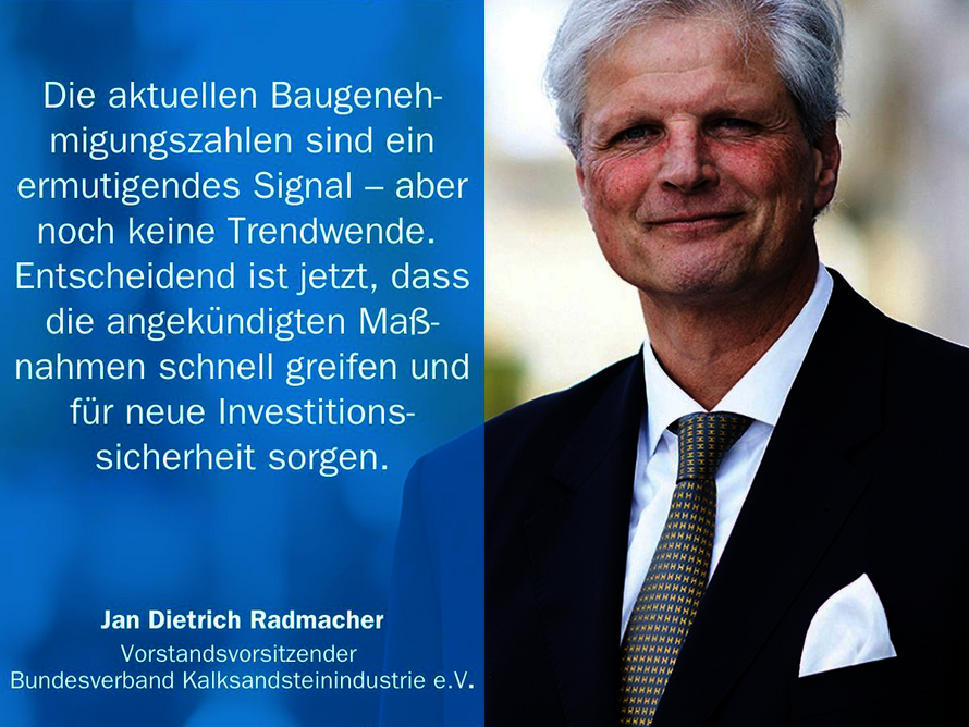 Statement von Jan Dietrich Radmacher zu aktuellen Baugenehmigungszahlen und Wohnungsbau